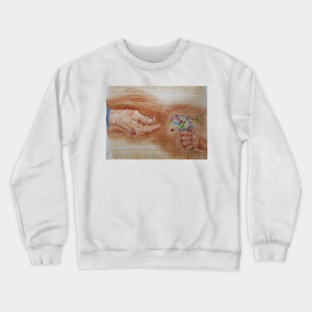 Accept the past, embrace the future and live in the present Crewneck Sweatshirt by Kunstner74